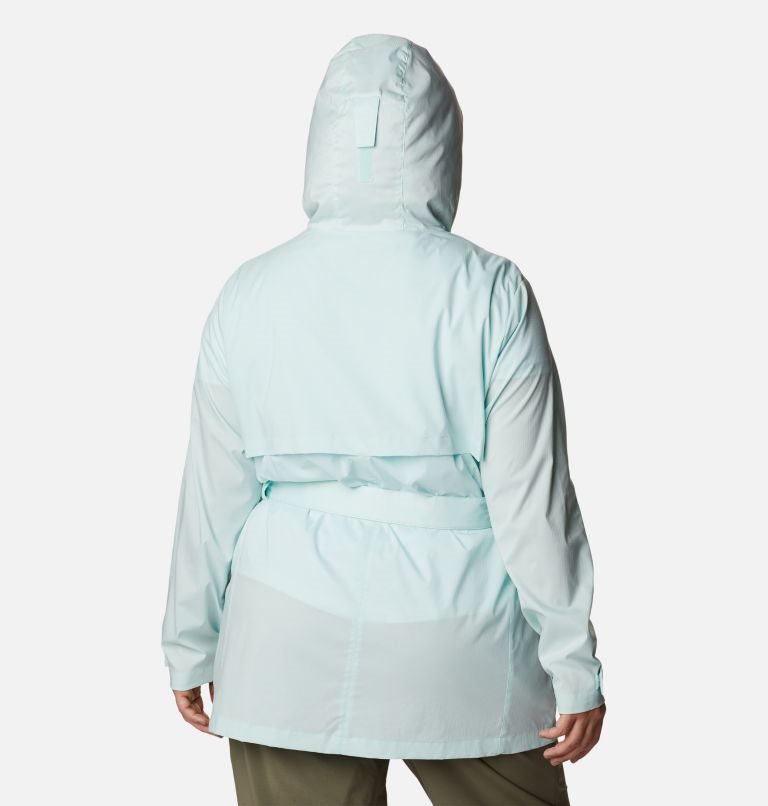 Women's Columbia Pardon My Trench Rain Jackets Turquoise | Plus Size CA-Q1834